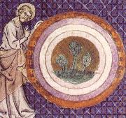 unknow artist, God Creates Earth,from the Petite Bible Historiale